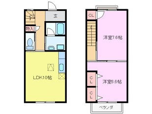 カンフォートMISSAの物件間取画像